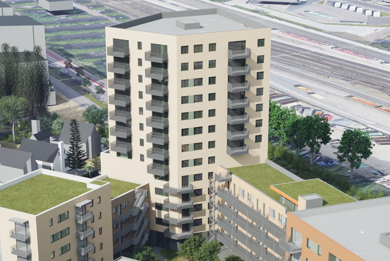 Blok 3 – Appartementen – Achterkant